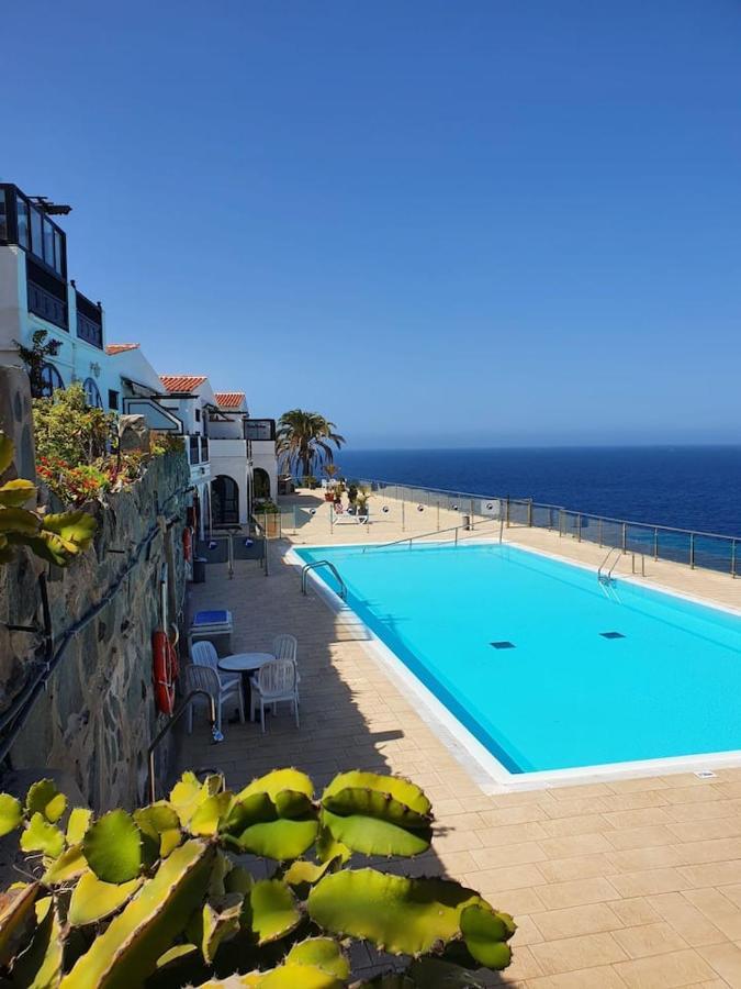Very Romantic Seaview Apartment Patalavaca Mogan With Warm Pool 외부 사진