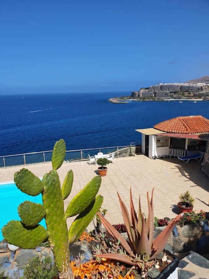Very Romantic Seaview Apartment Patalavaca Mogan With Warm Pool 외부 사진