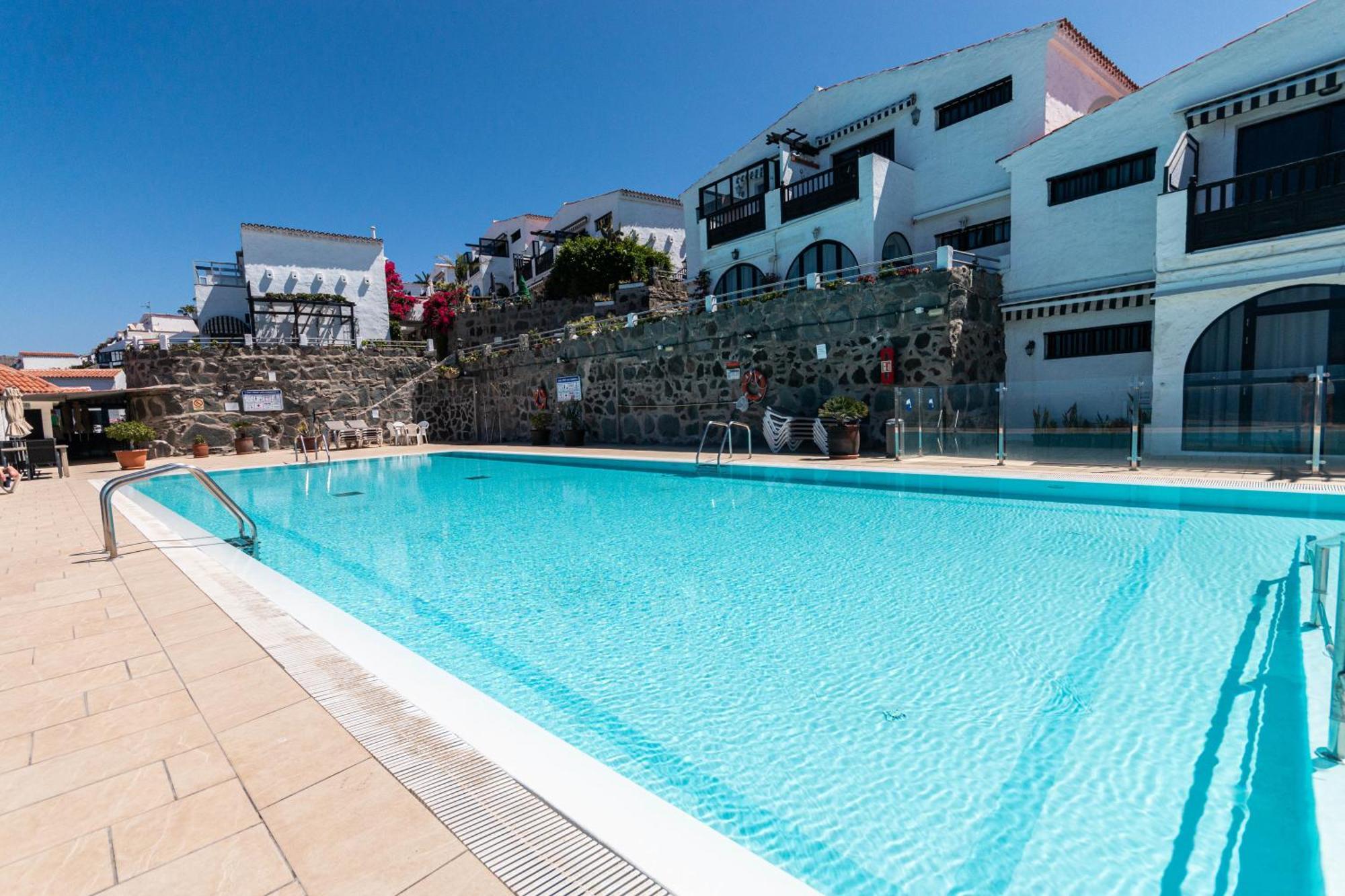 Very Romantic Seaview Apartment Patalavaca Mogan With Warm Pool 외부 사진
